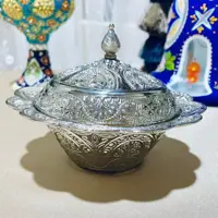 قندان خورشیدی نقره ای زارا 