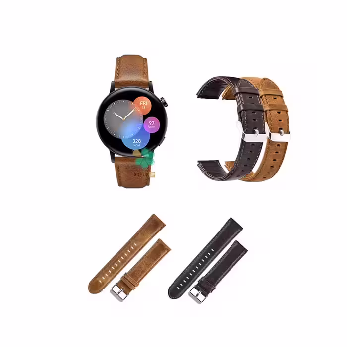 بند چرمی ساعت هواوی Huawei Watch GT 3 42mm مدل Genuine Leather