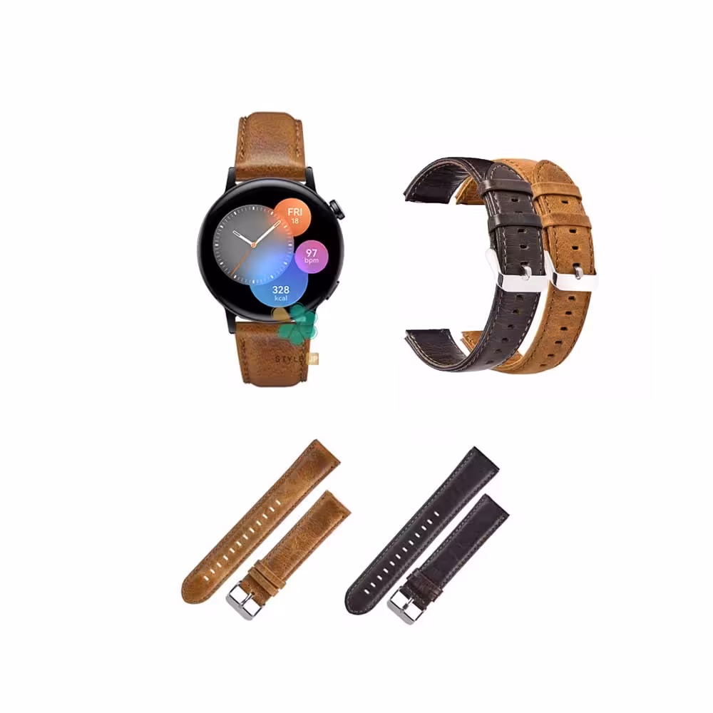 بند چرمی ساعت هواوی Huawei Watch GT 3 42mm مدل Genuine Leather