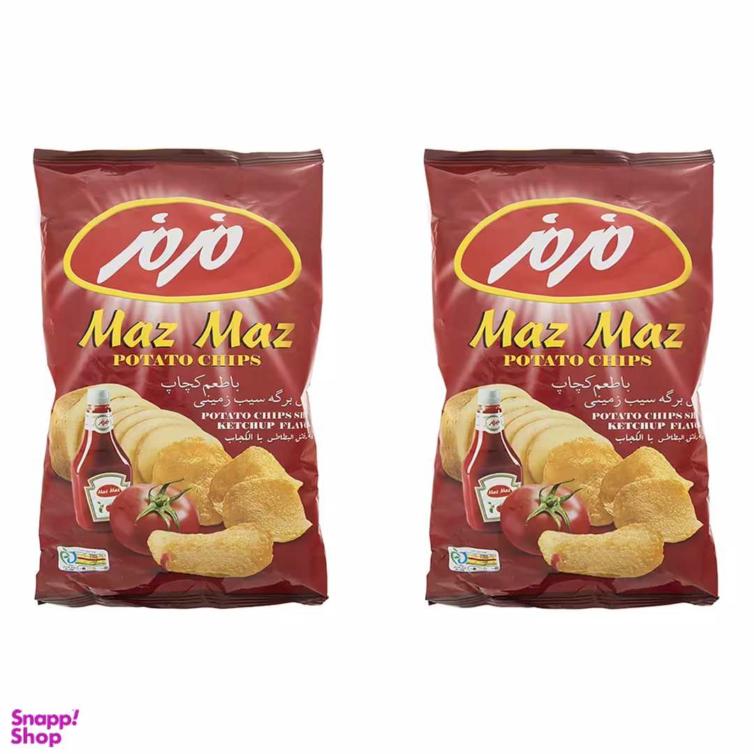 چیپس کچاپ مزمز وزن ۶0 گرم بسته 2 عددی