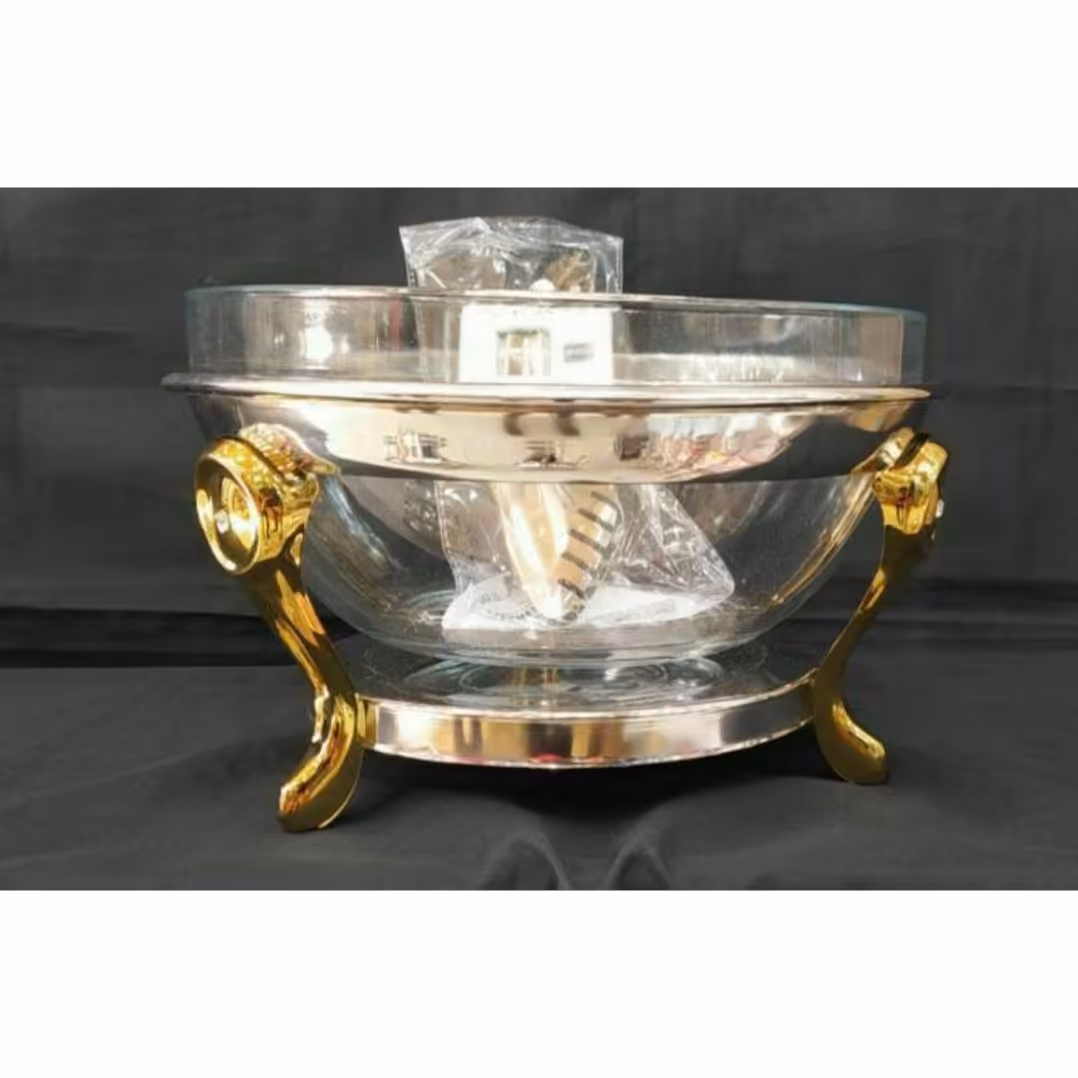 ست سوفله سه تیکه رزلند دسته طلایی (سوپ+سالاد+مرغ) (پس کرایه)