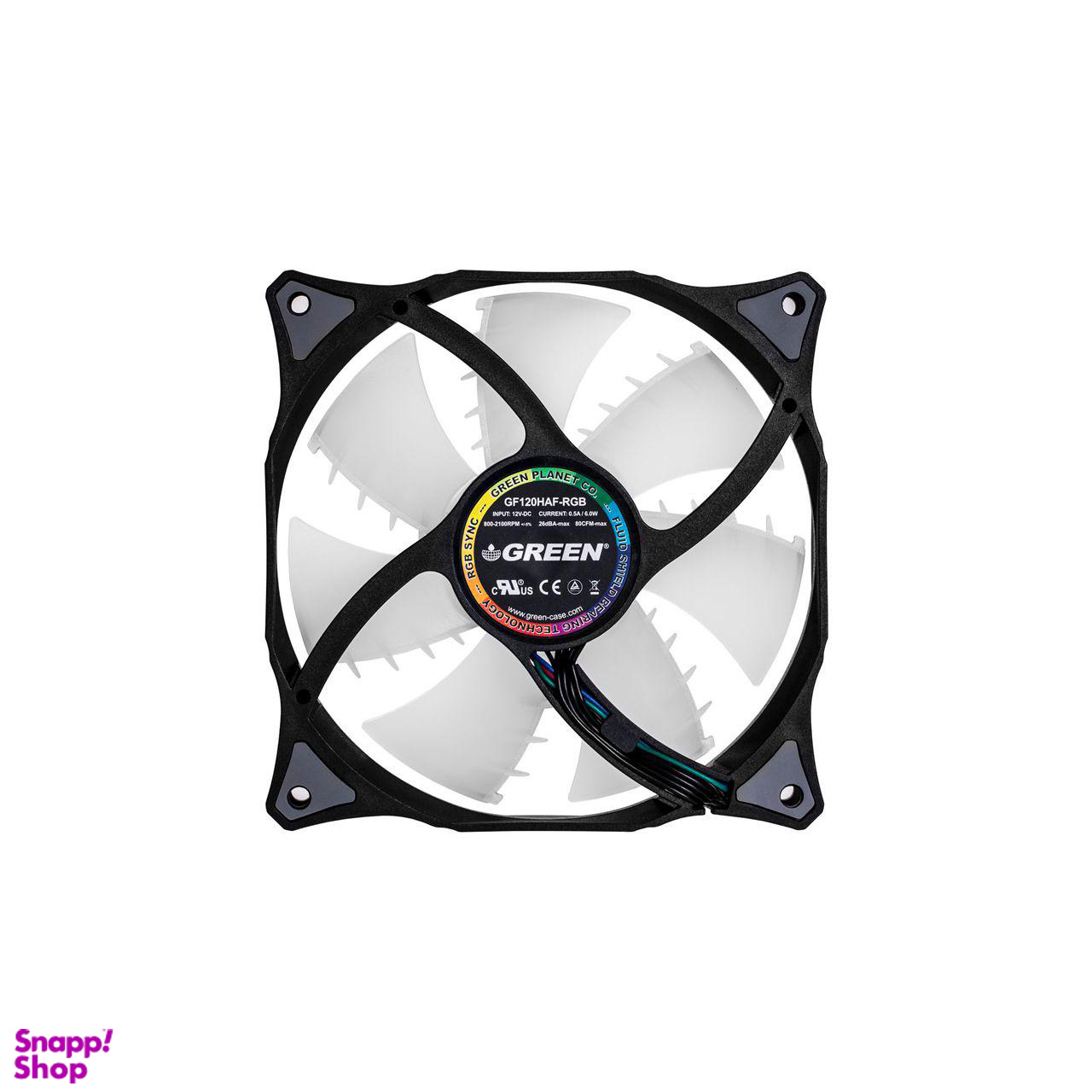 فن کیس گرین مدل GF120RGB