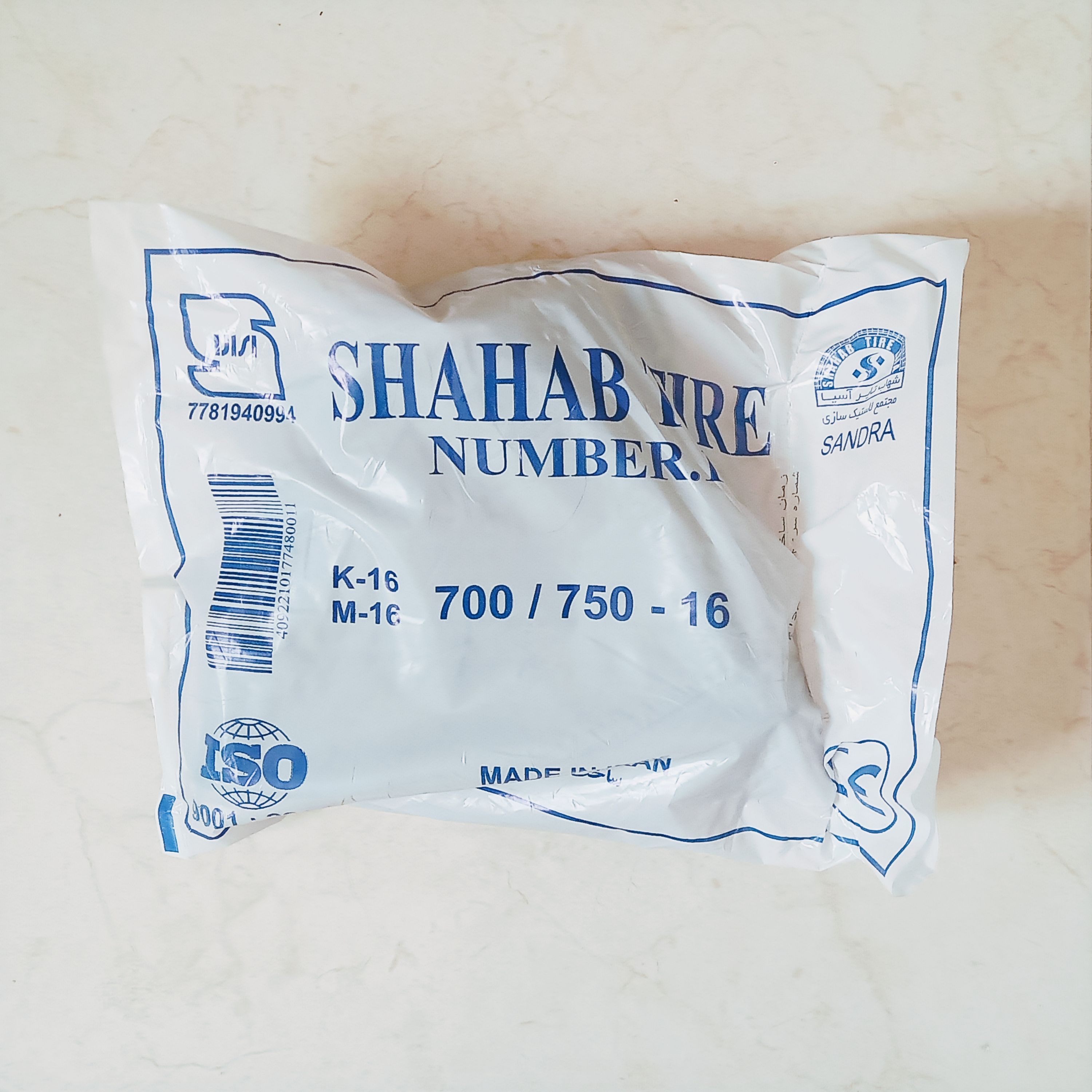 تیوپ نیسان سایز 16