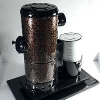 بخاری نفتی گازوئیلی 75 سانتی رنگ کوره ای و آتشخانه چدنی