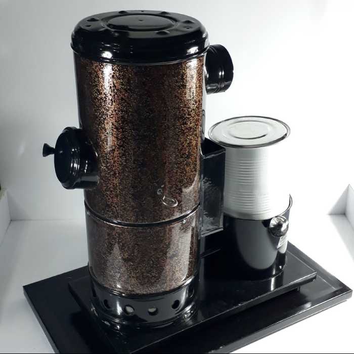 بخاری نفتی گازوئیلی 75 سانتی رنگ کوره ای و آتشخانه چدنی