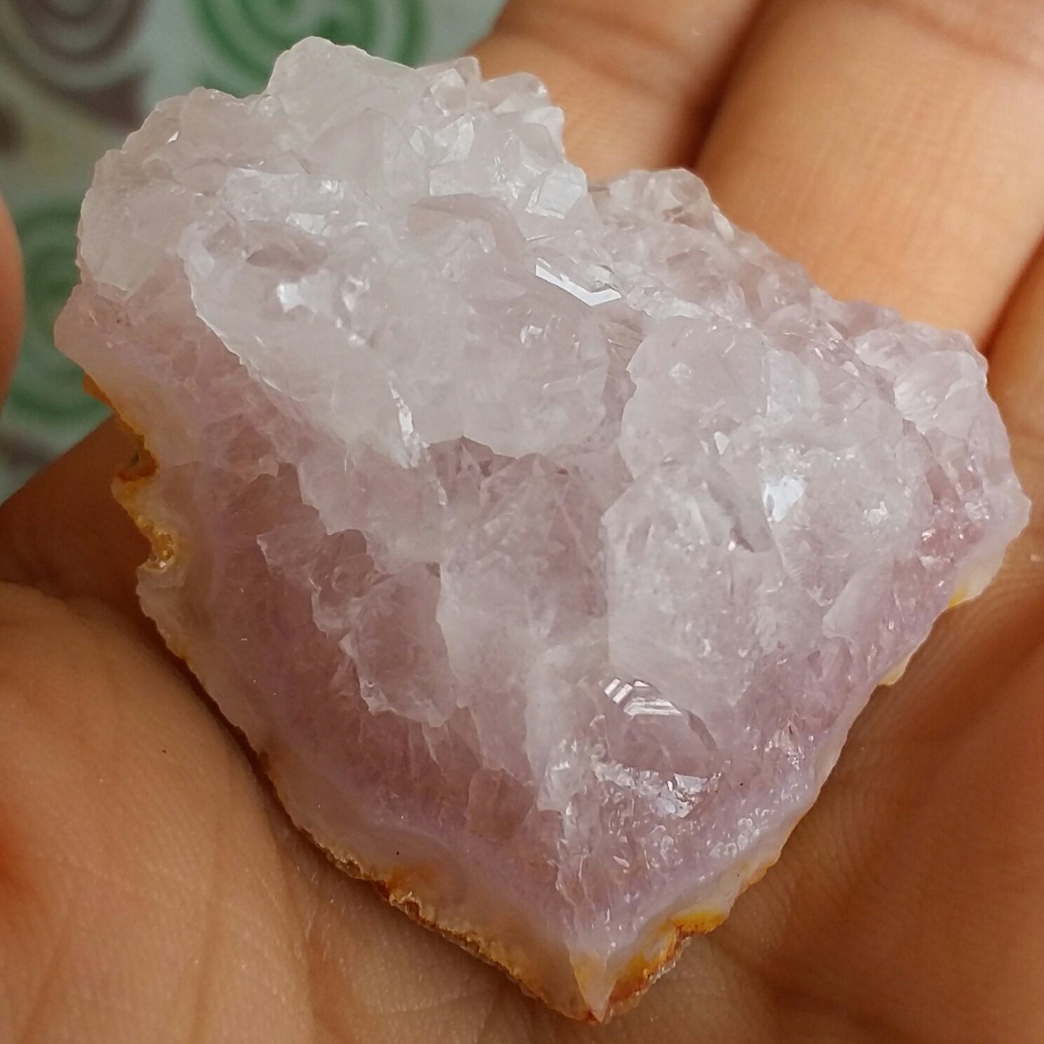 سنگ راف آمتیس بسیااار زیبا بلور درشت دیدنی کاملا طبیعی شاهکار خلقت خااااص و بی نظیر