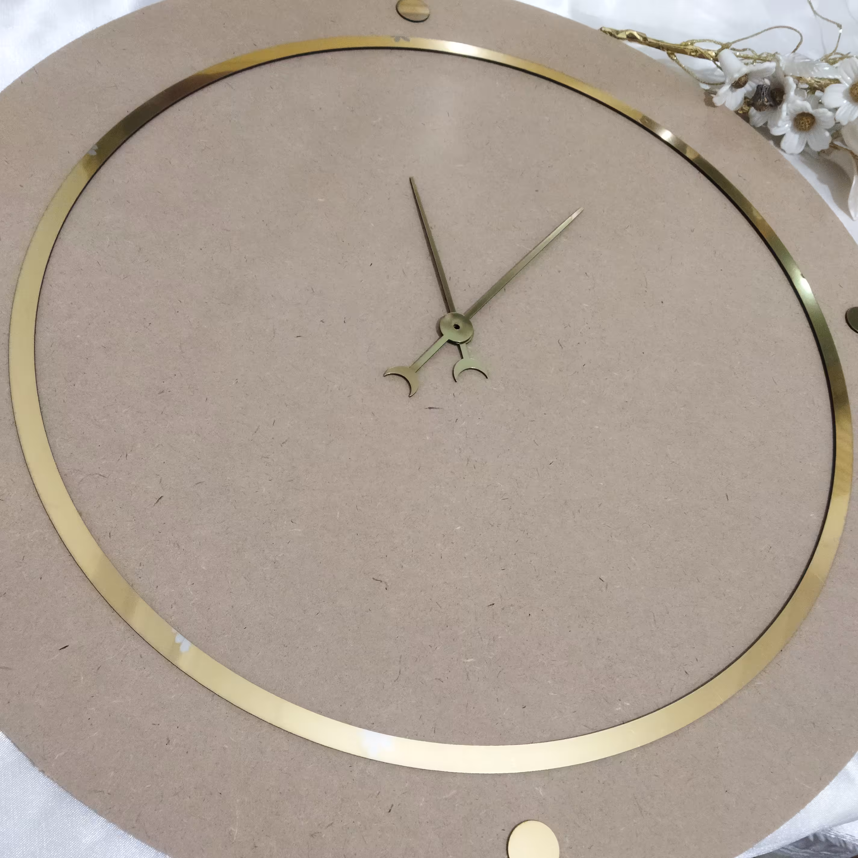 رینگ ساده 55سانتی مولتی طلایی باضخامت 2سانت