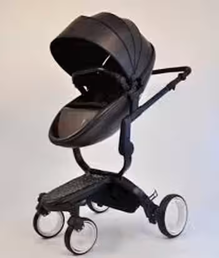 کالسکه کریر دوکس ب ب مدل فین فین رنگ مشکی با تشک دوبل مشکی و اداپتور نصب دوکس ب ب doux bebe finfin