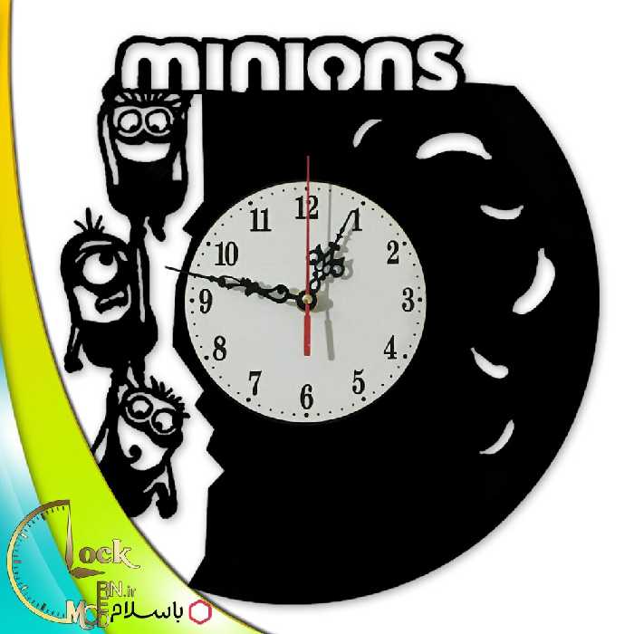 ساعت دیواری کودکانه طرح مینیون کد 983