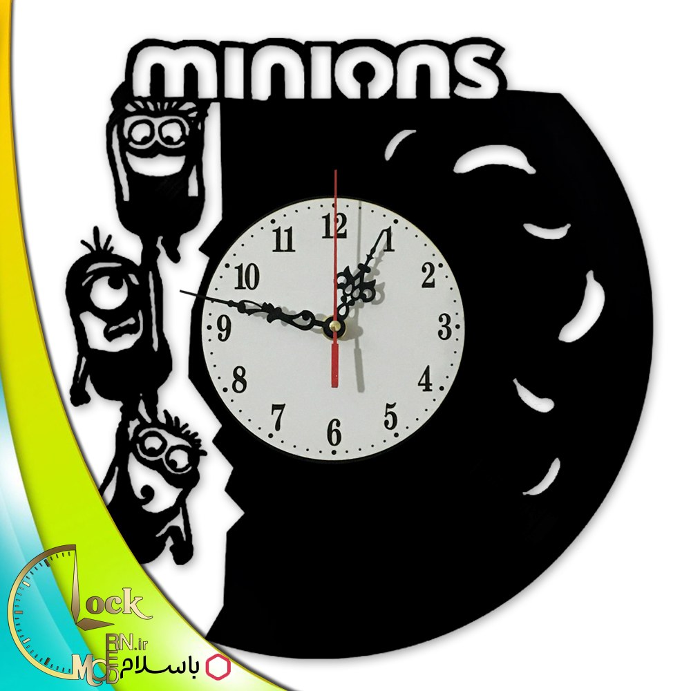 ساعت دیواری کودکانه طرح مینیون کد 983
