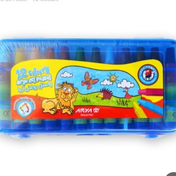 پاستل 12 رنگ آریا