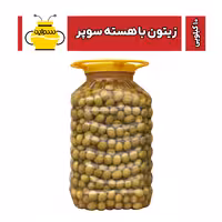 زیتون کنسروی باهسته سوپر (درشت) پت 10 کیلویی (ارسال با اتوبوس)