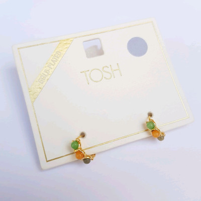 گوشواره قفلی آبکاری طلا ، کار فوق‌العاده حرفه ای و زیبا