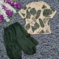 ست تیشرت شلوارک برگی