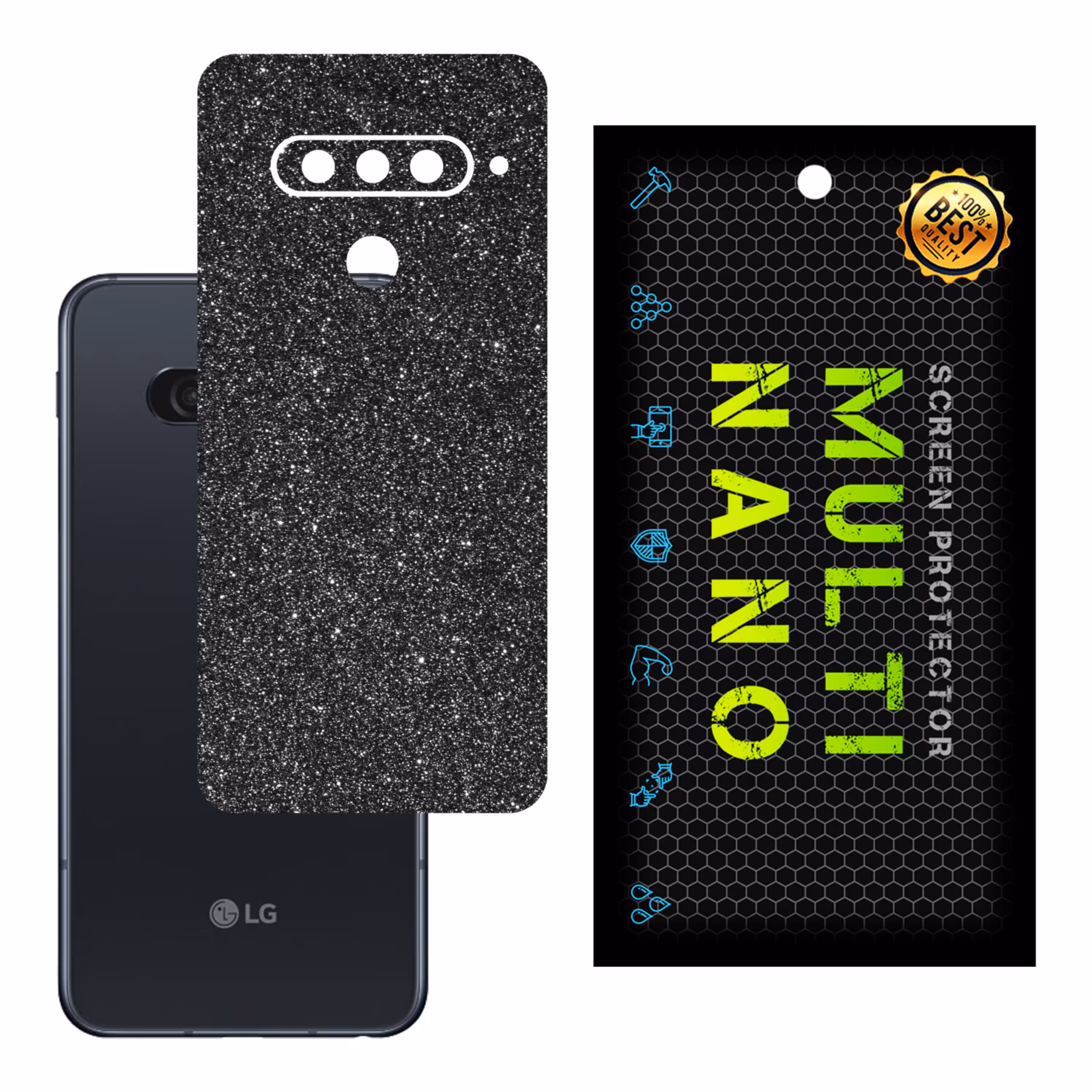 برچسب پوششی MultiNano مدل X-G1F-Gray برای پشت موبایل ال جی G8S ThinQ