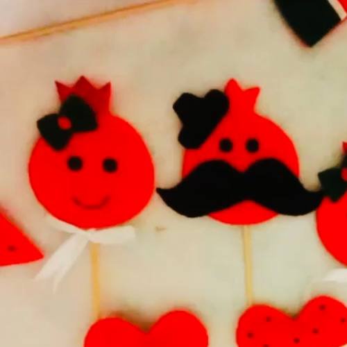 انواع تاپرهای مناسبتی مخصوص یلدا طرح هندوانه 