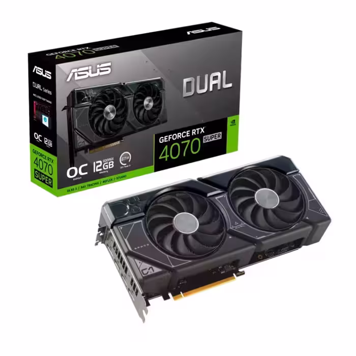 خرید کارت گرافیک ایسوس ASUS Dual GeForce RTX 4070 Super 12GB با بهترین قیمت