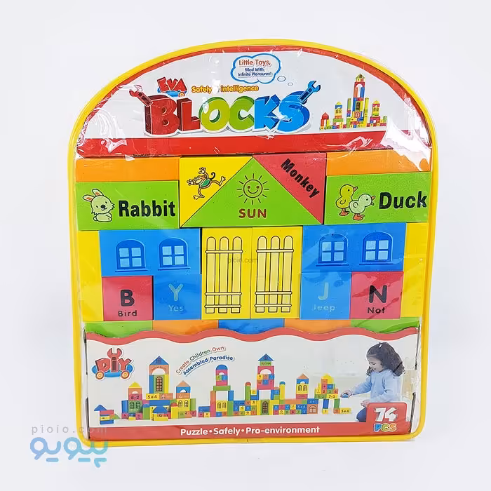 بلوک خلاقیت فومی 74 تکه