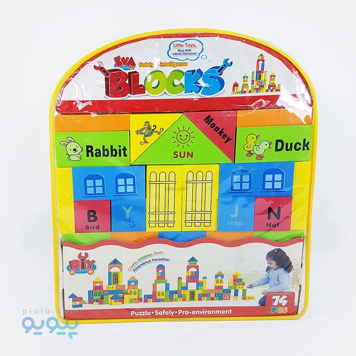 بلوک خلاقیت فومی 74 تکه