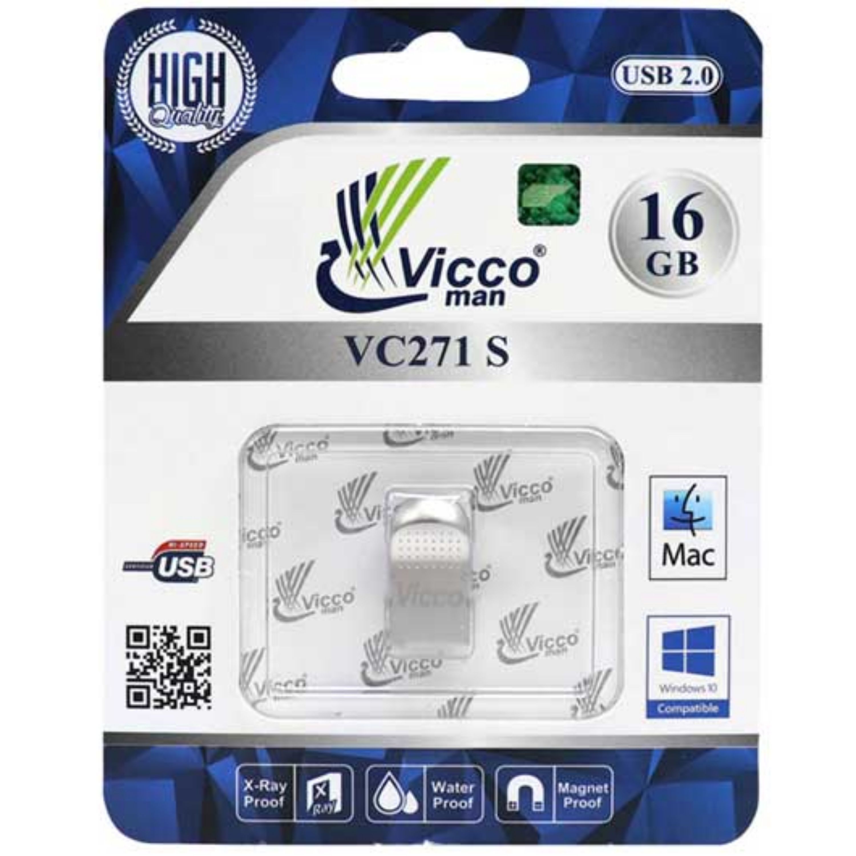 فلش 16GB Vicco Man VC271 با گارانتی مادام العمر