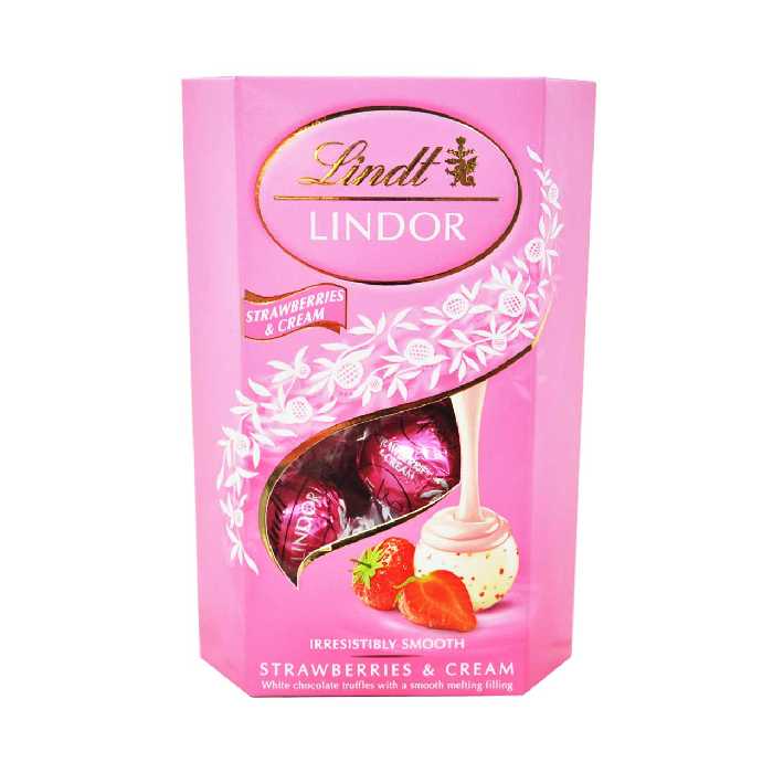 شکلات توت فرنگی و خامه 200 گرم لیندور لینت - lindt