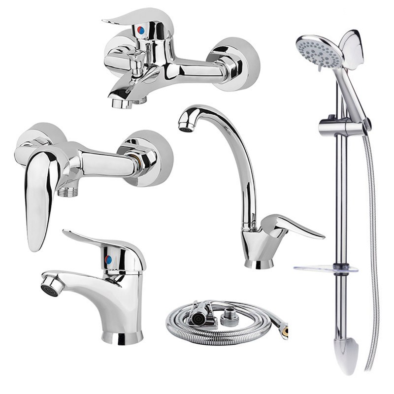 ست شیرآلات  فاخته  مدل اردکی  مجموعه 6 عددی (پس کرایه)