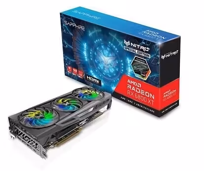 کارت گرافیک  سافایر مدل NITRO  AMD Radeon RX 6800 XT SE حافظه 16 گیگابایت