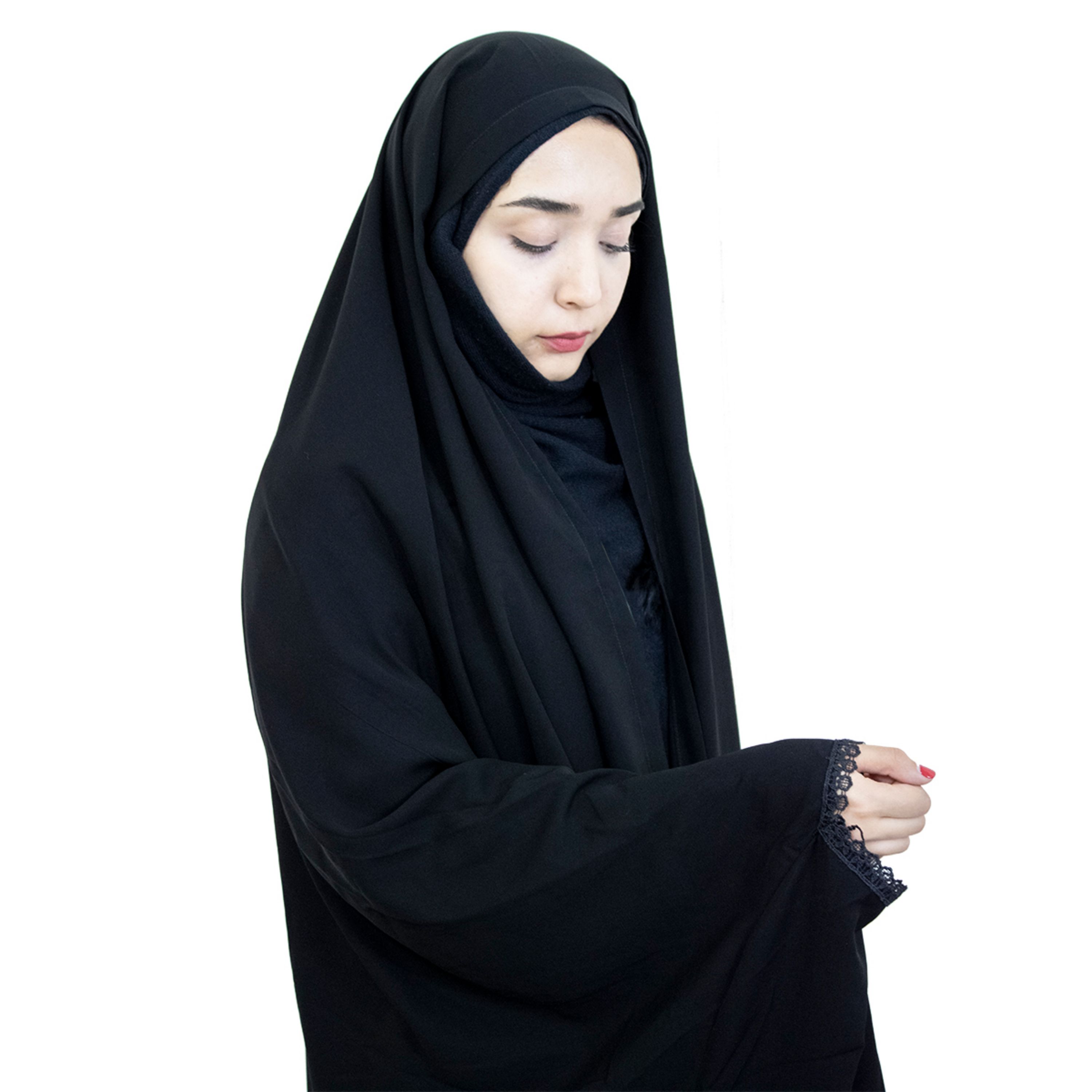 چادر دانشجویی مشکی جنس کن کن ندا