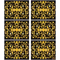 زیر بشقابی مستطیلی پارچه مخمل سایز 35 در 40 مدل U3-156 شرکت رنس