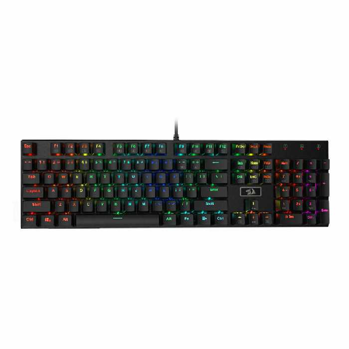 کیبورد مکانیکال گیمینگ ردراگون Devarajas K556 RGB Brown Switch