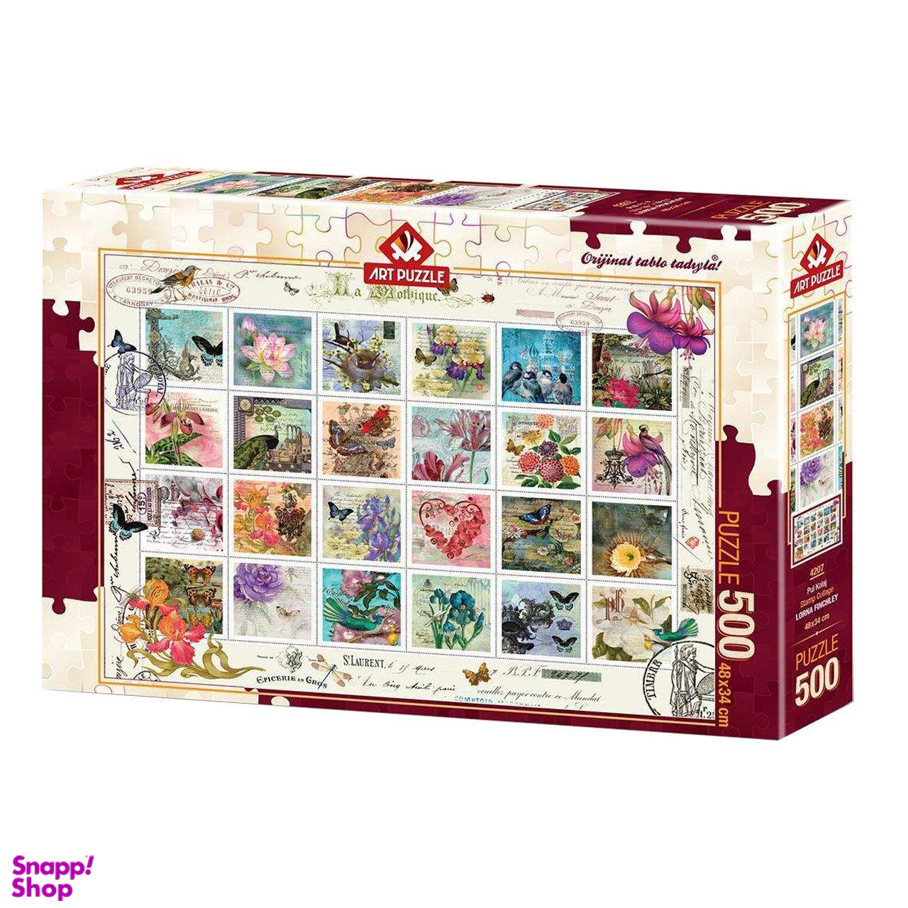 پازل 500 تکه آرت پازل طرح تمبر کد 4207