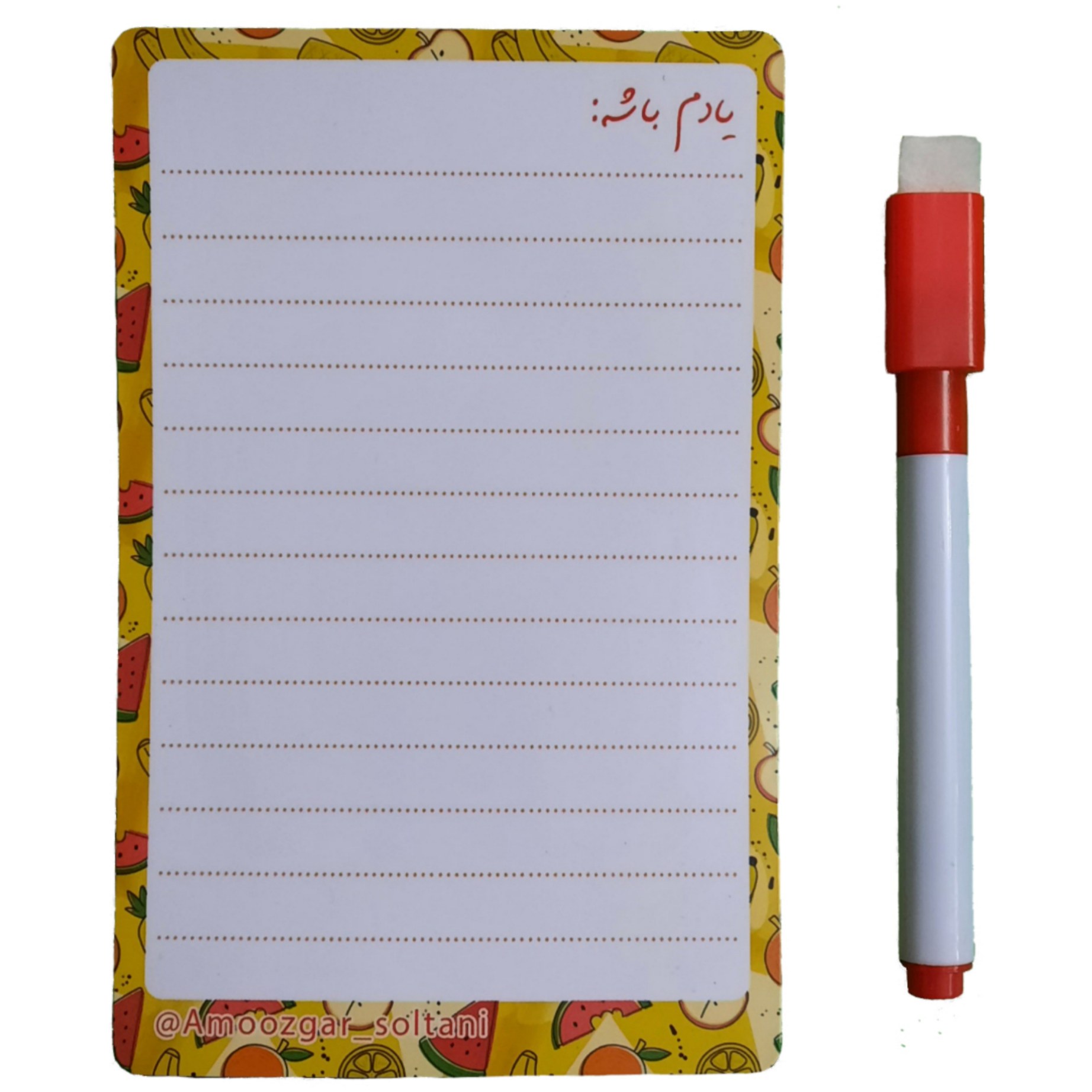 وایتبرد مغناطیسی با ماژیک نمد دار 