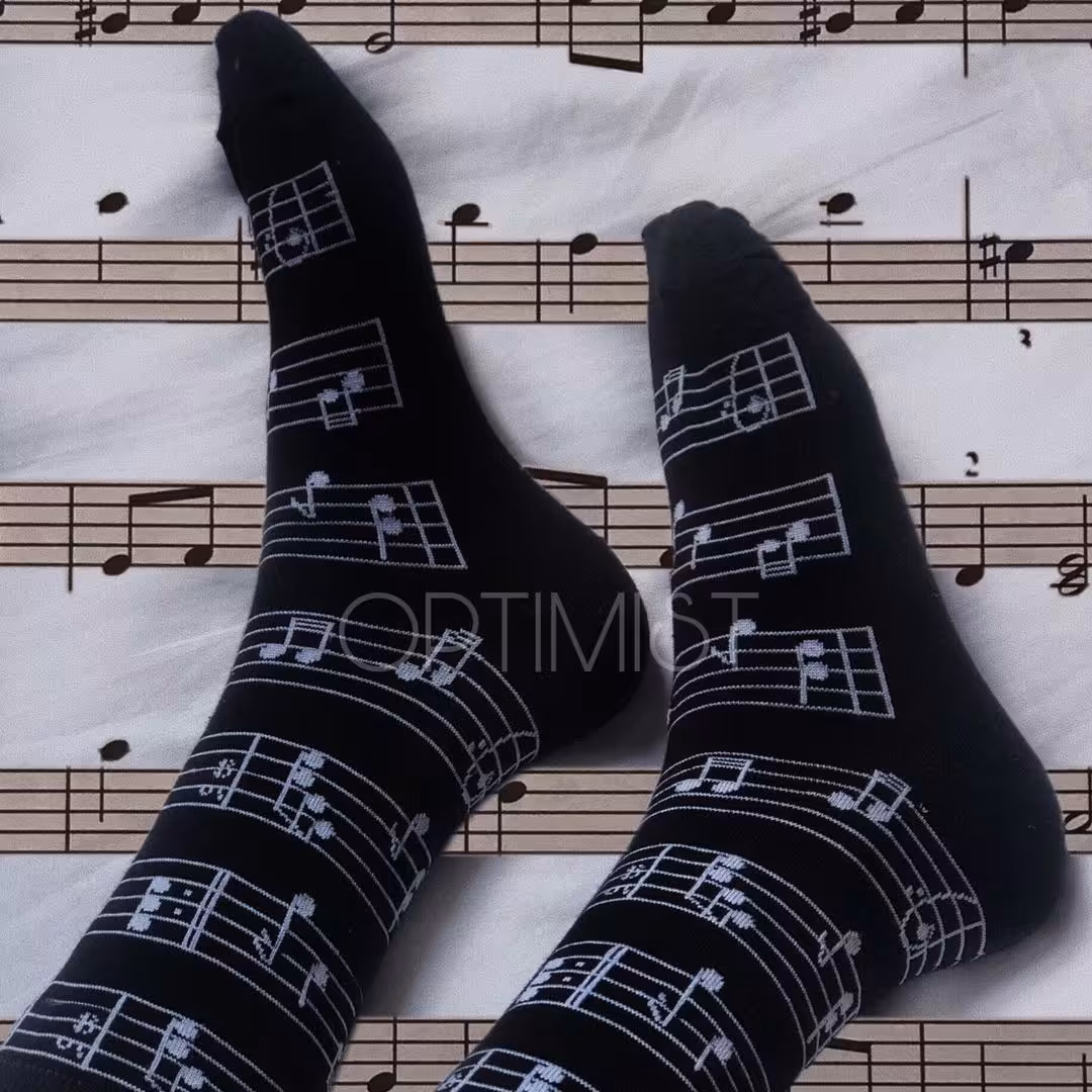 جوراب نت موسیقی ساقدار نخ پنبه فری سایز
