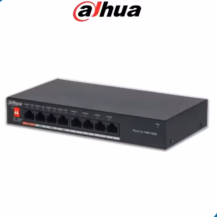 سوییچ شبکه 8 پورت 10-100 داهوا PFS3008-8ET-V2