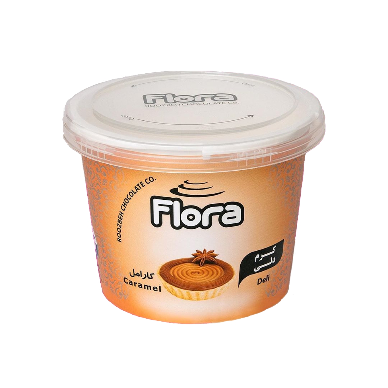 کرم دلی کاراملی فلورا 300 گرمی