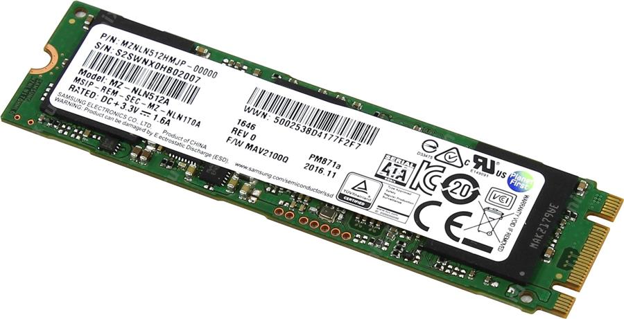 حافظه اس اس دی سامسونگ مدل پی ام 871 ای با ظرفیت 256 گیگابایت