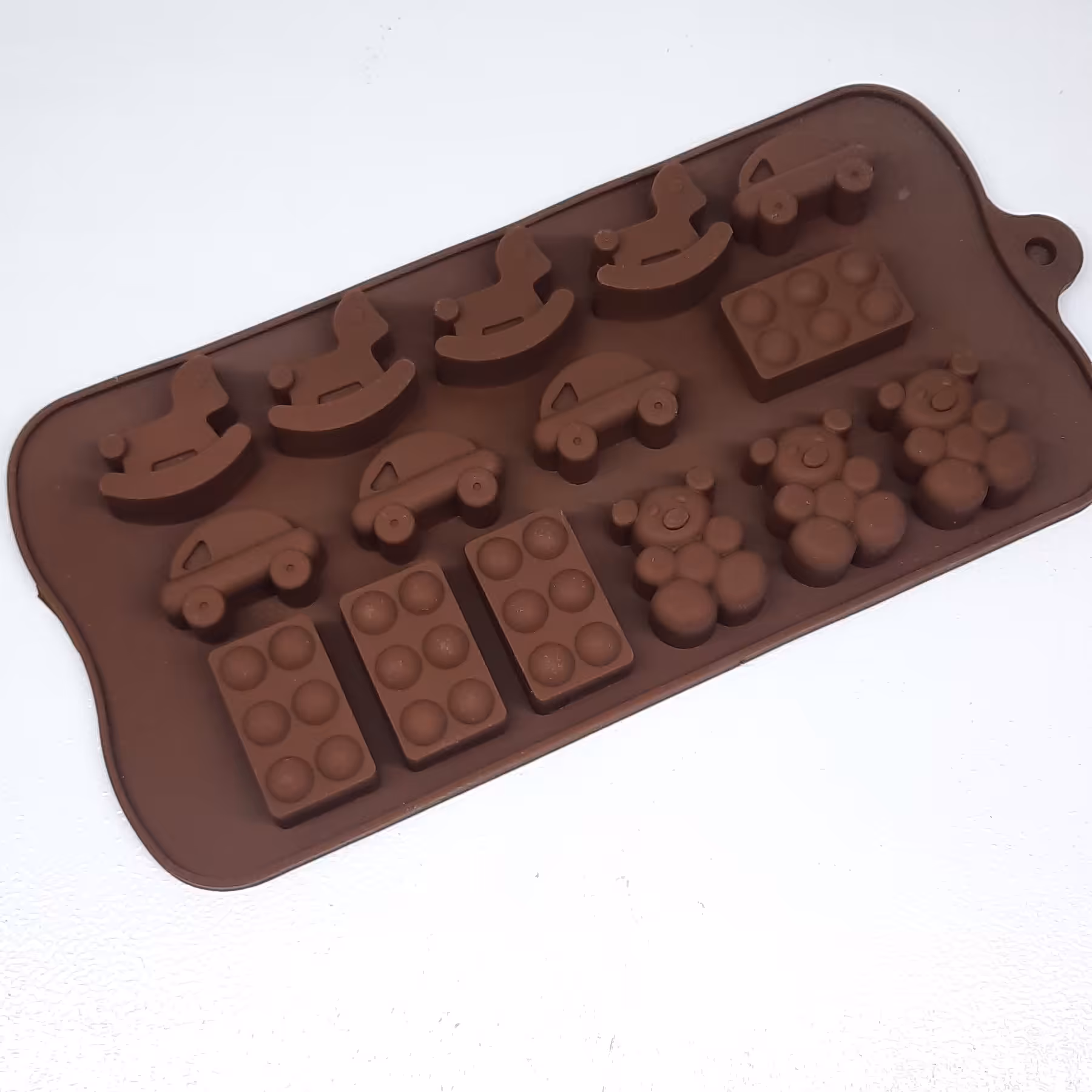 قالب شکلات جنس سلیکونی طرح اسباب بازی 