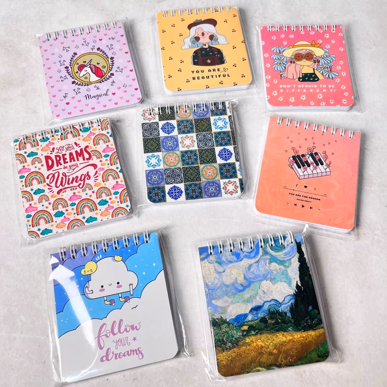 دفترچه یادداشت سیمی طرح فانتزی 