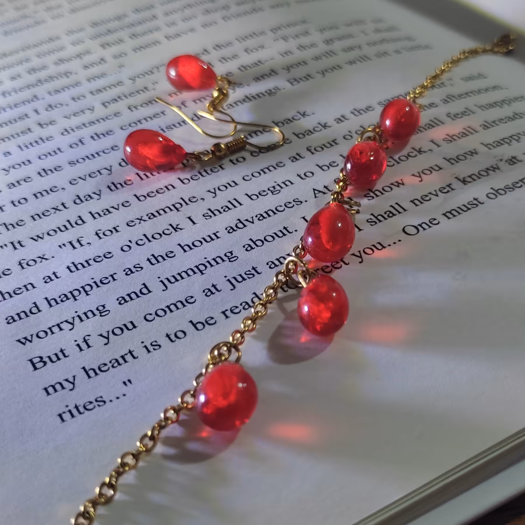 دستبند و گوشواره اناری