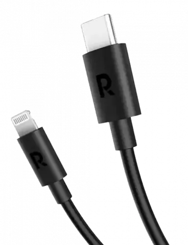 کابل شارژ 3 متری Type-C به Lightning راوپاور مدل RP-CB1034