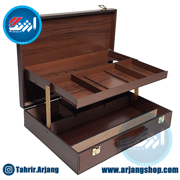 جعبه رنگ چوبی هنر