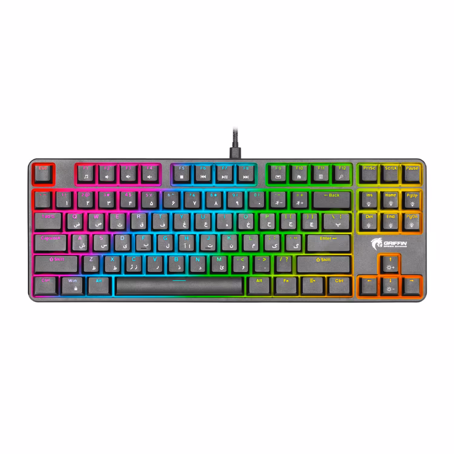 کیبورد گیمینگ گرین GK801 RGB