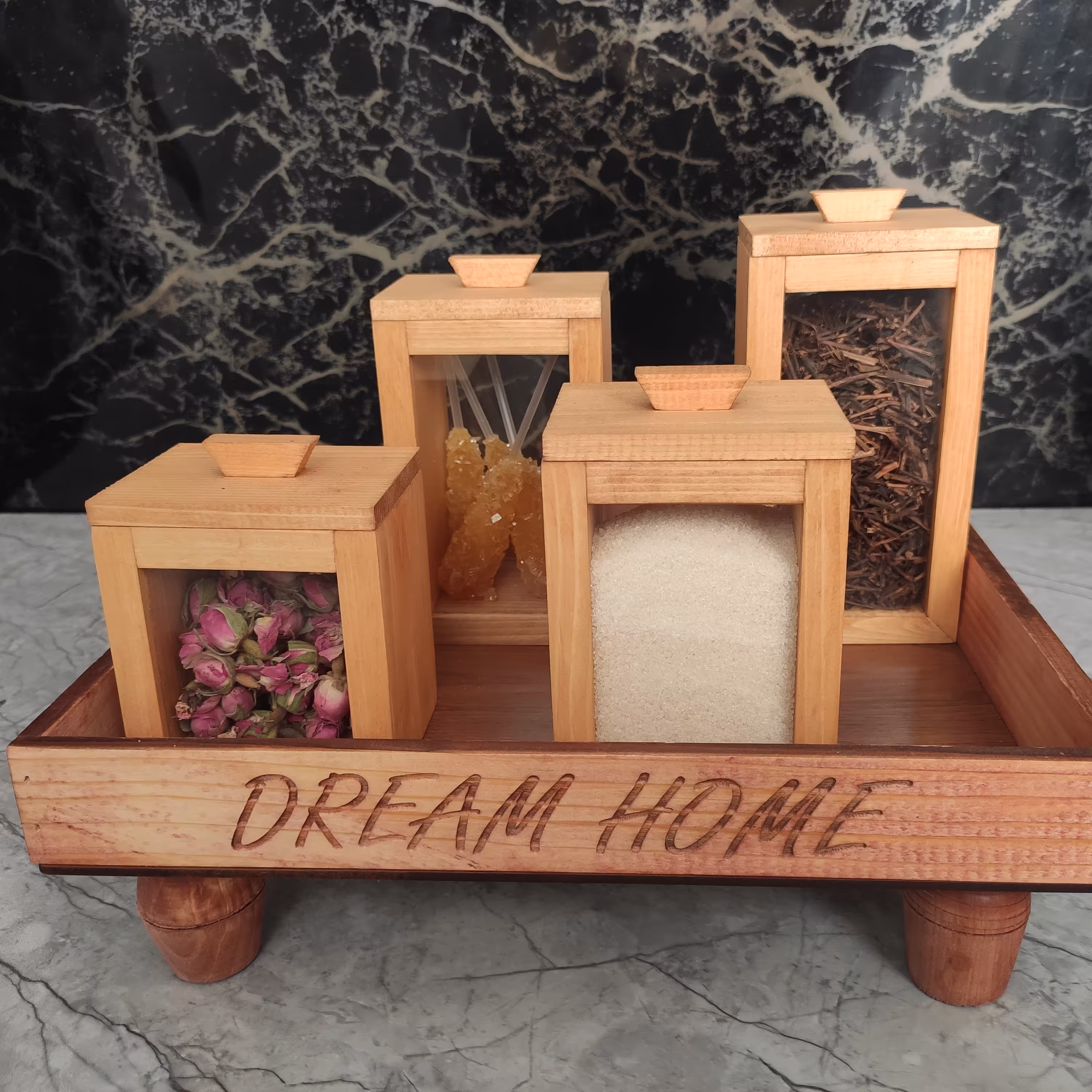 پاسماوری جا ادویه چوبی