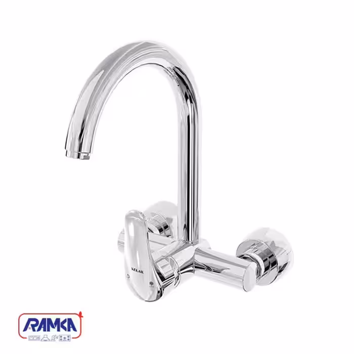 شیر سینک دیواری کلار مدل آریا کروم