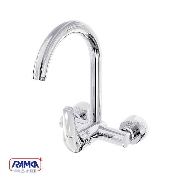 شیر سینک دیواری کلار مدل آریا کروم