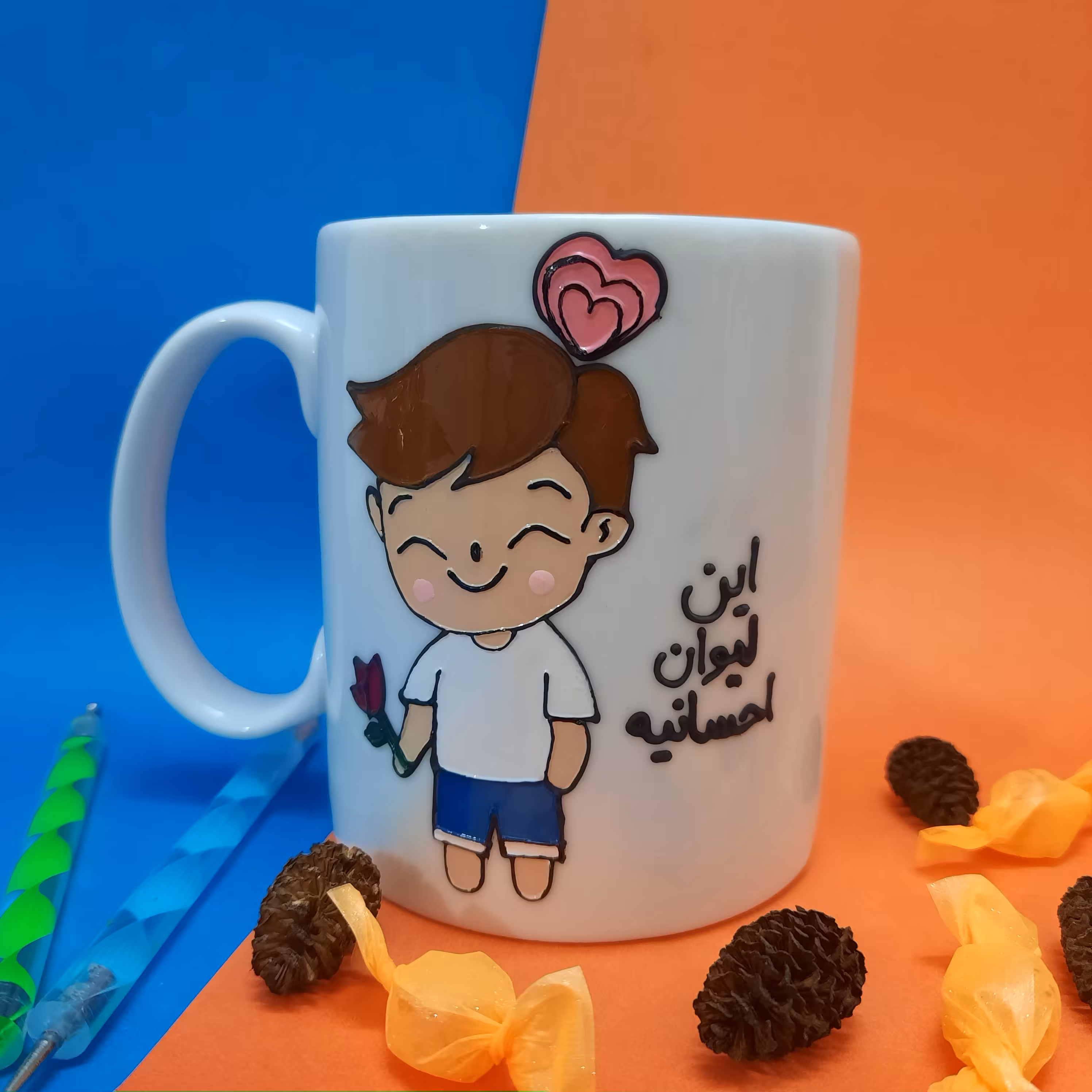 ماگ شخصی ویترای. تابلوهای عاشقانه کادویی.تابلو دکوراتیو.پس کرایه