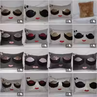 کوسن مبلی چشمی پولکی