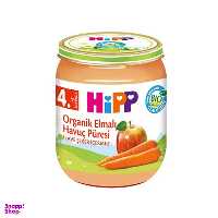 پوره ارگانیک هیپ با طعم سیب و هویج +4 وزن 125 گرم