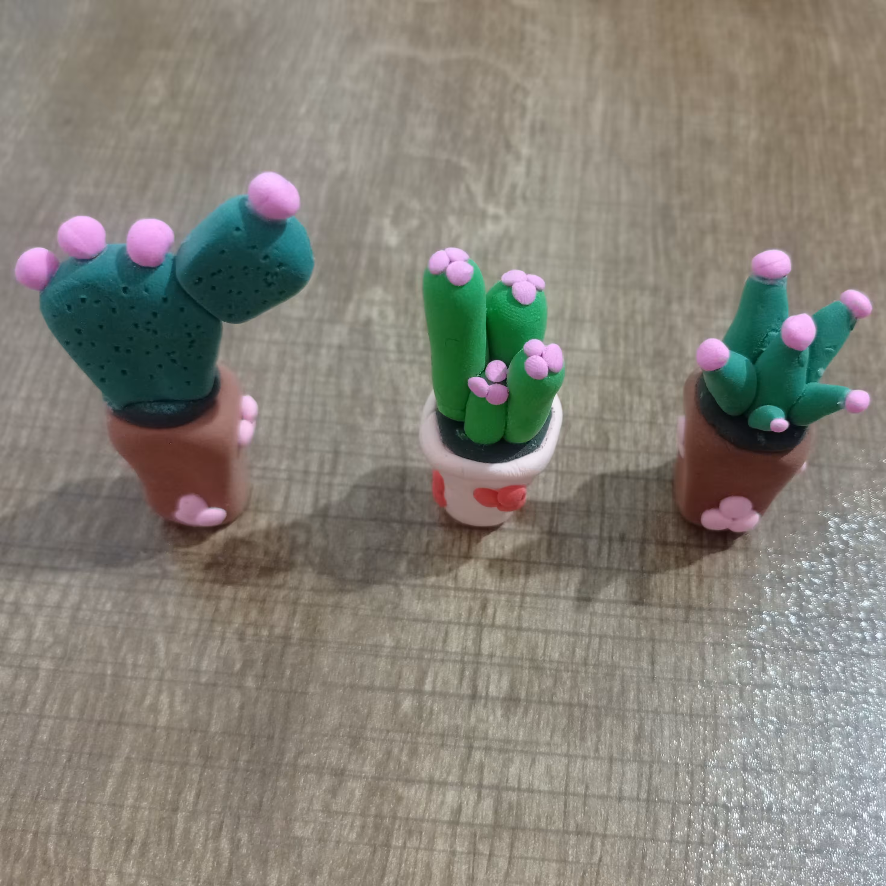 ست کاکتوس خمیری