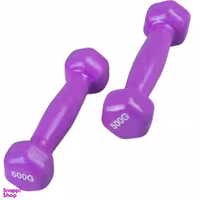 دمبل مدل Uu7 وزن نیم کیلوگرم بسته 2 عددی